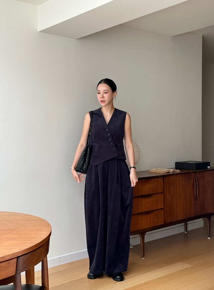 LE VASE東大門㊣實拍女裝新款人氣推薦休閑真品職業休閑褲LE VASE休閑褲