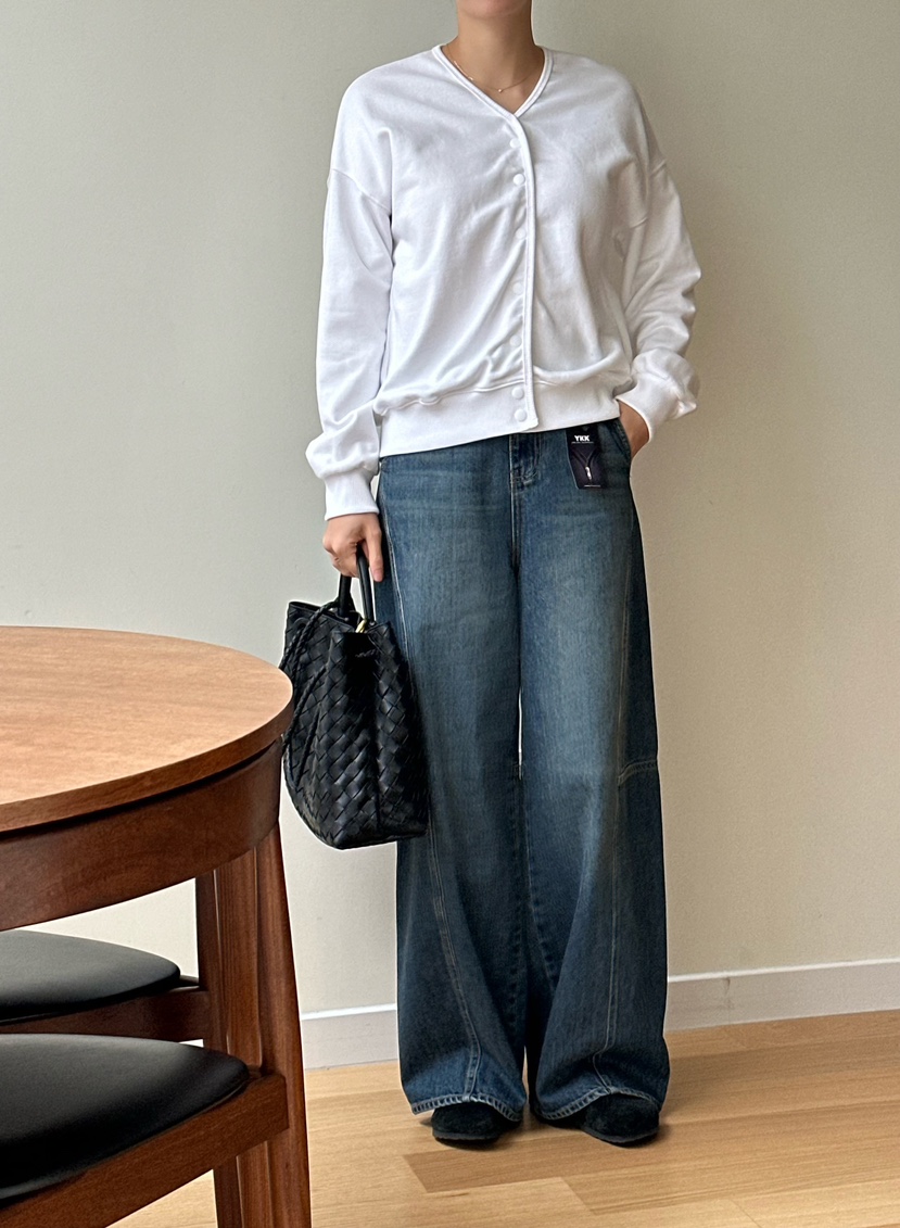 LE VASE東大門㊣實拍女士新品時尚職業休閑熱賣牛仔褲復古LE VASE牛仔褲