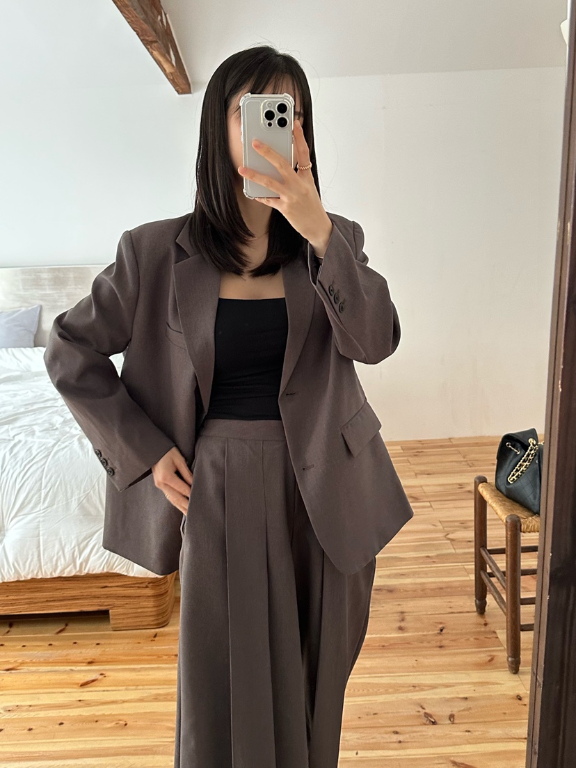 LE VASE韓國代購㊣女士新款職業休閑熱賣時尚25秋冬休閑褲LE VASE休閑褲