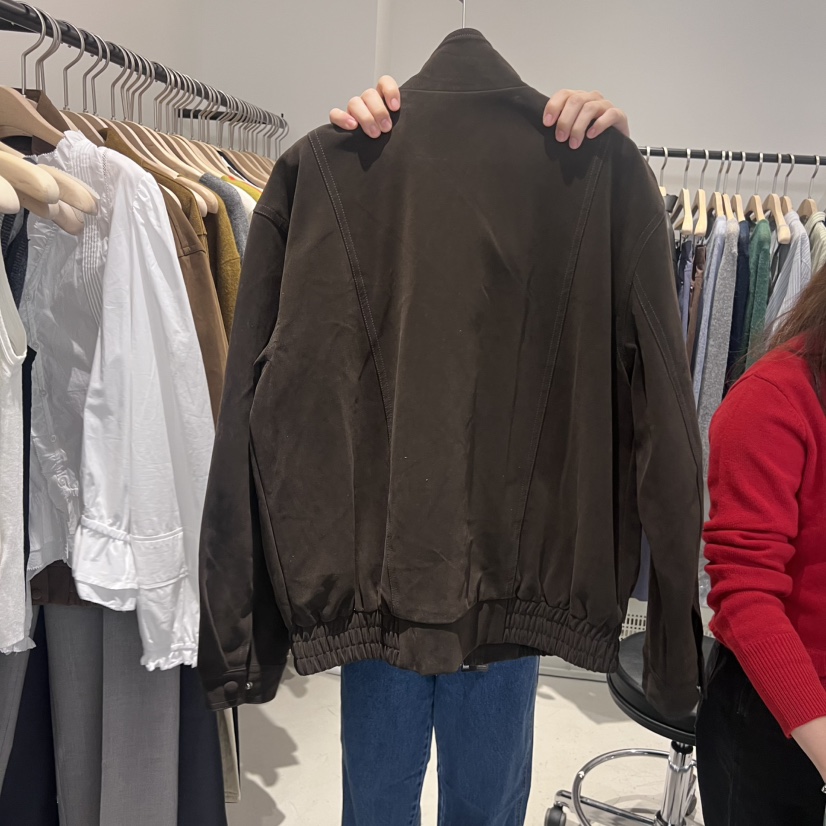 PLATE韓國代購㊣女裝新品職業熱賣真品推薦時尚人氣夾克絨面革PLATE夾克