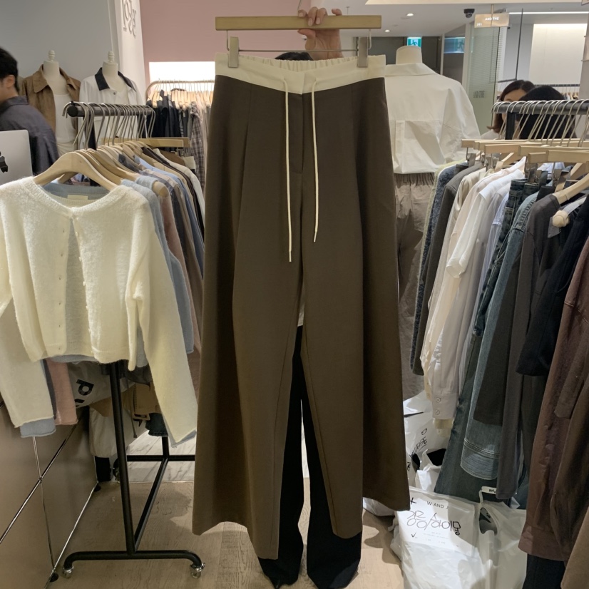 W AND J韓國代購㊣女裝新品推薦熱賣職業人氣休閑25秋冬休閑褲W AND J休閑褲
