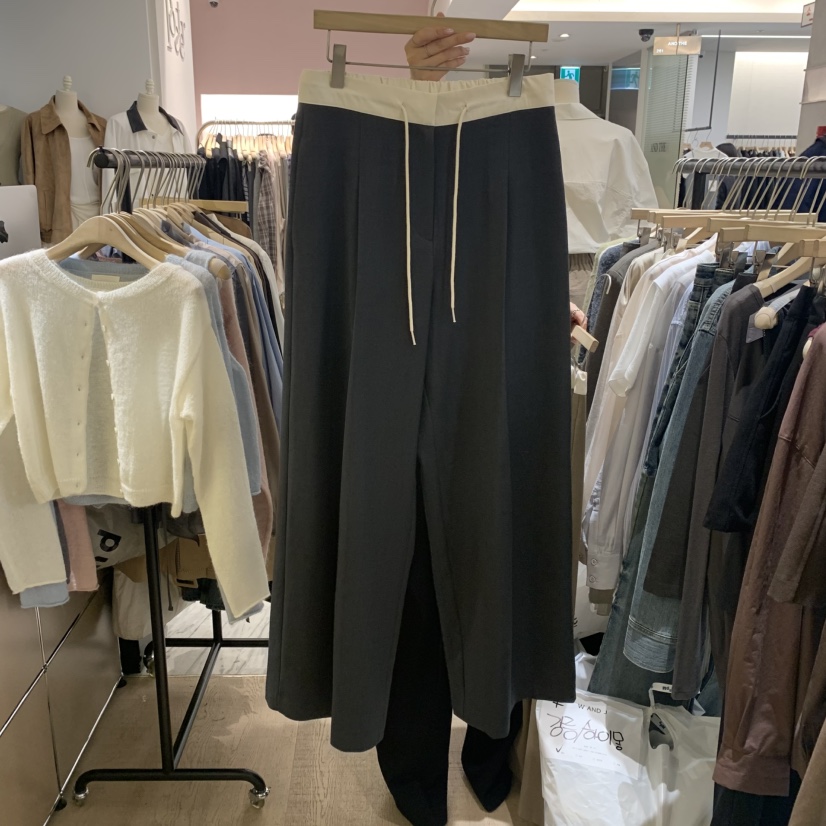 W AND J韓國代購㊣女裝新品推薦熱賣職業人氣休閑25秋冬休閑褲W AND J休閑褲圖色3