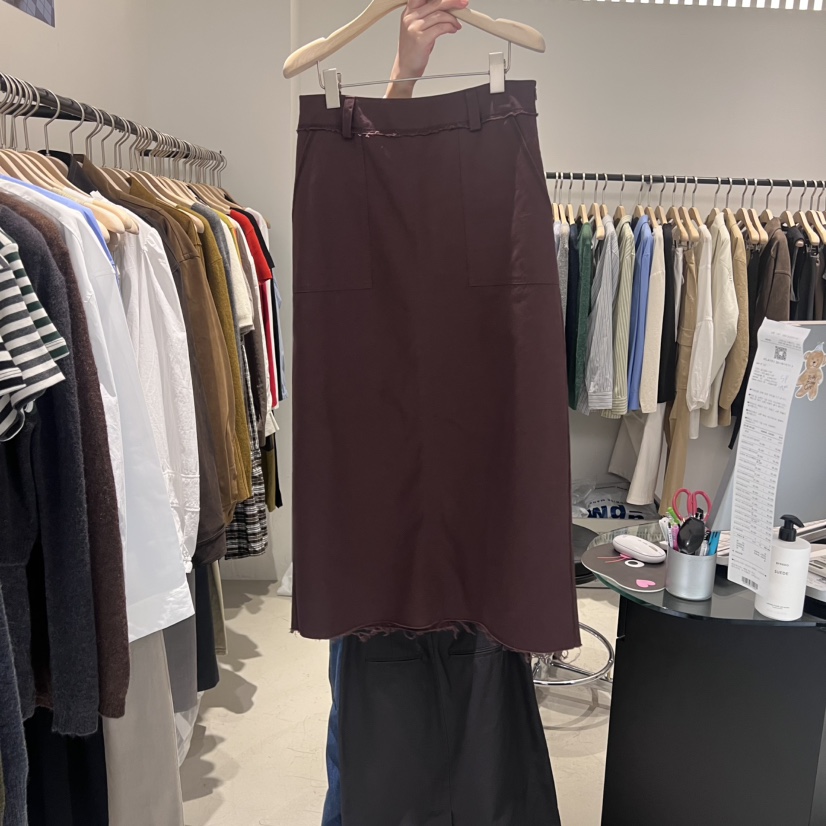 PLATE東大門㊣代購女裝新款25秋冬時尚真品熱賣半身裙中短裙PLATE半身裙/中短裙圖色2