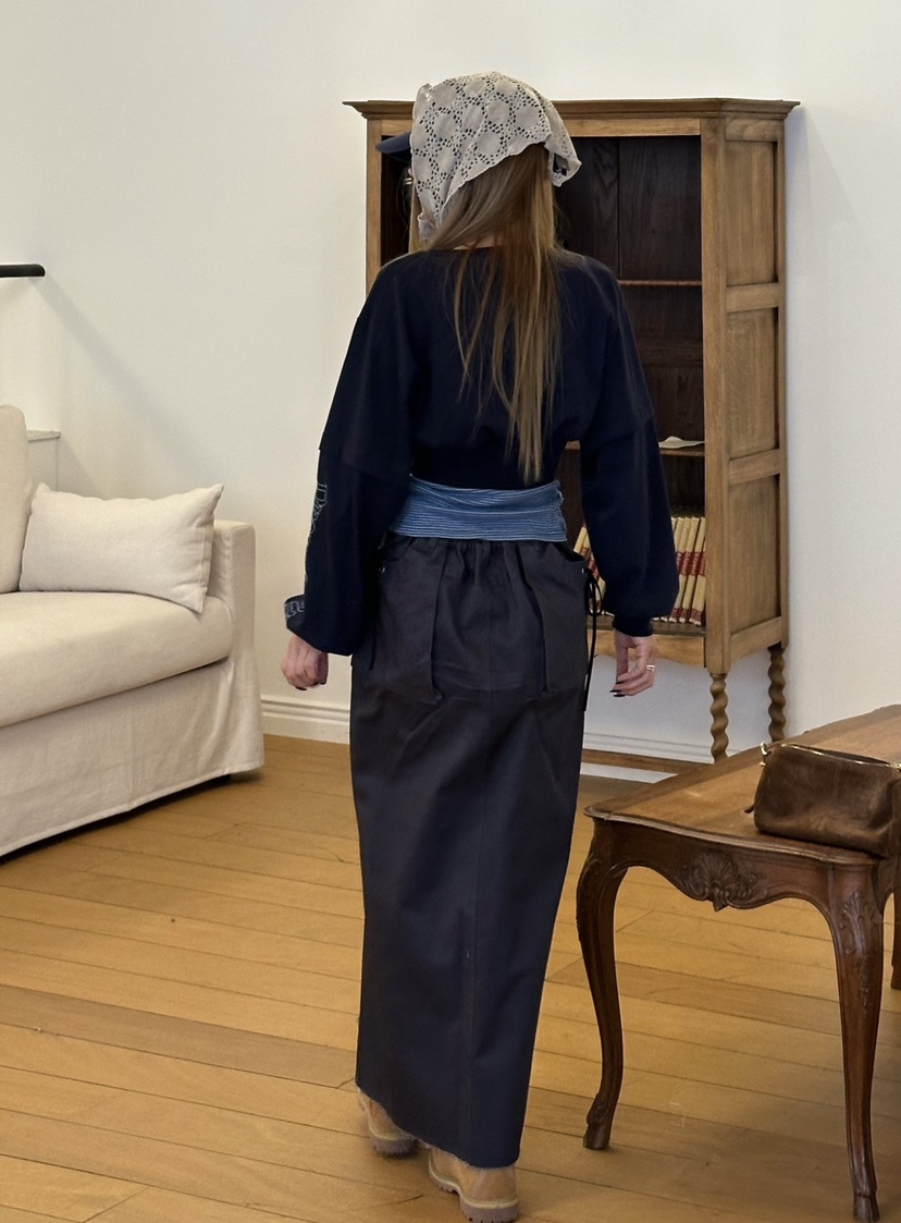 ZEROZERO韓國直郵㊣女士新款職業熱賣時尚人氣長裙工裝開衩ZEROZERO長裙