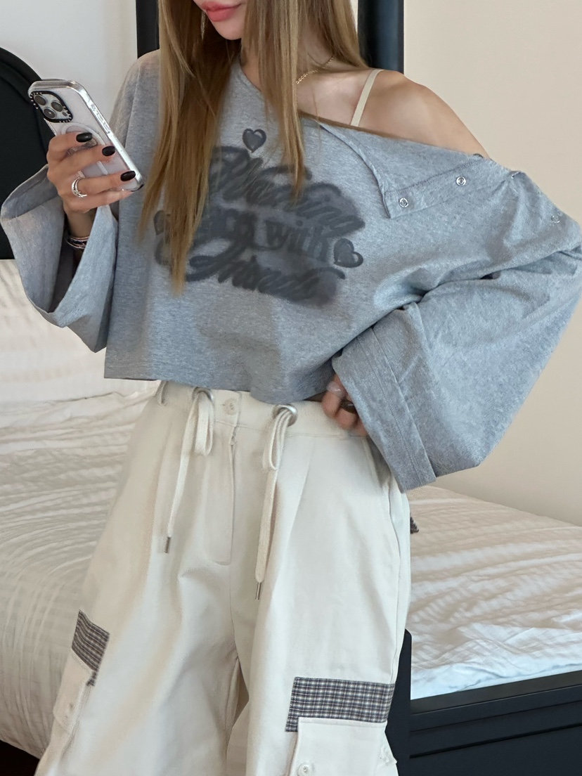 ZEROZERO韓國直郵㊣女裝新款真品休閑推薦熱賣25秋冬長袖T恤ZEROZERO長袖T恤