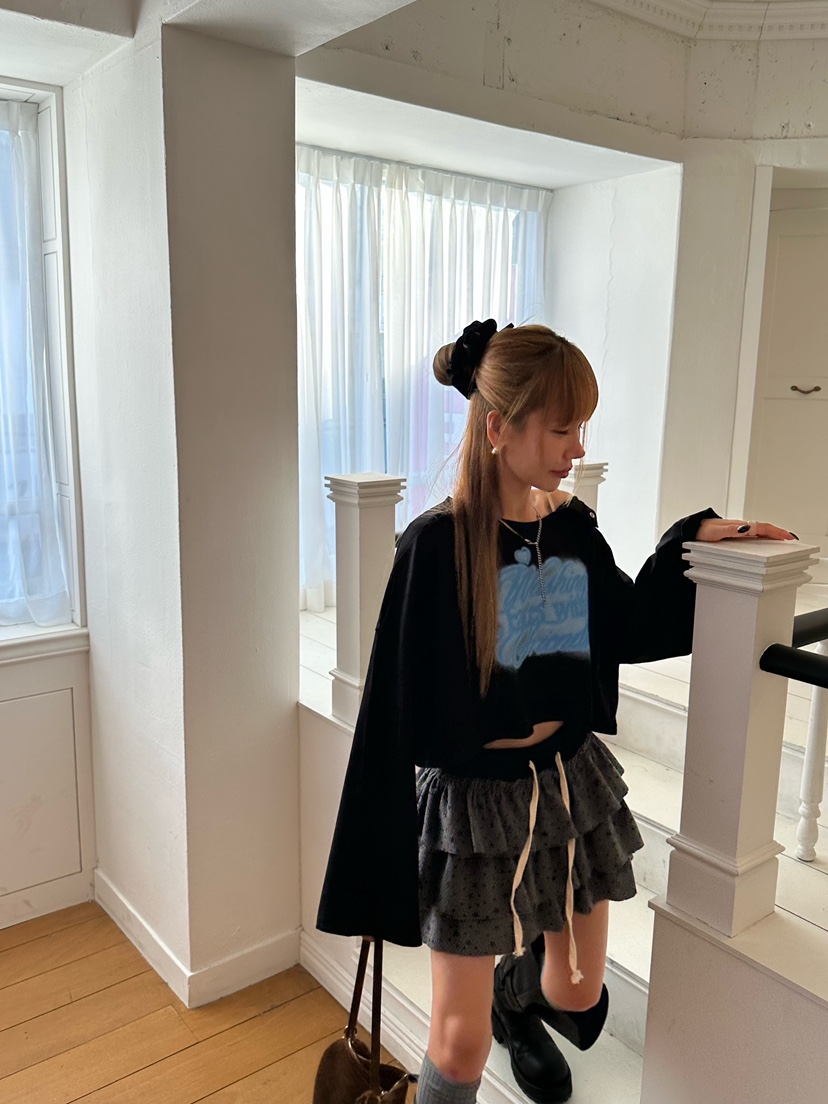 ZEROZERO韓國直郵㊣女裝新款真品休閑推薦熱賣25秋冬長袖T恤ZEROZERO長袖T恤