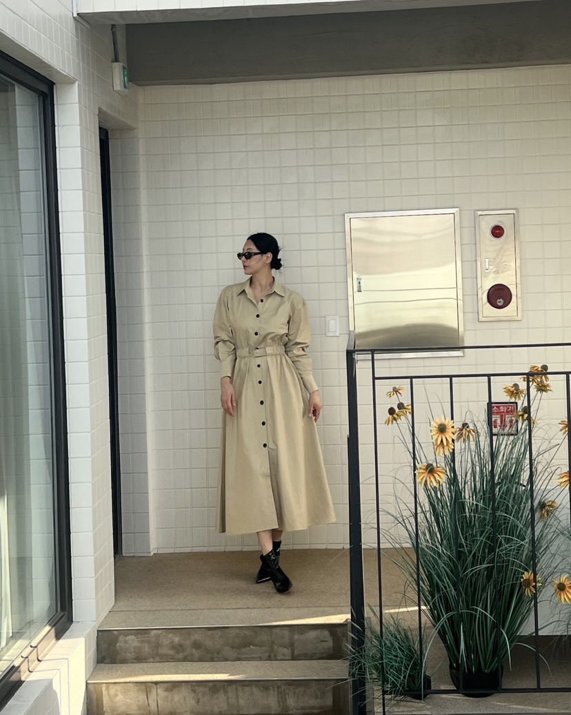 VERNI韓國直郵㊣女士新品25秋冬推薦職業真品休閑熱賣連衣裙VERNI連衣裙