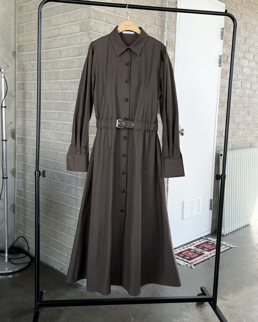 VERNI韓國直郵㊣女士新品25秋冬推薦職業真品休閑熱賣連衣裙VERNI連衣裙圖色2