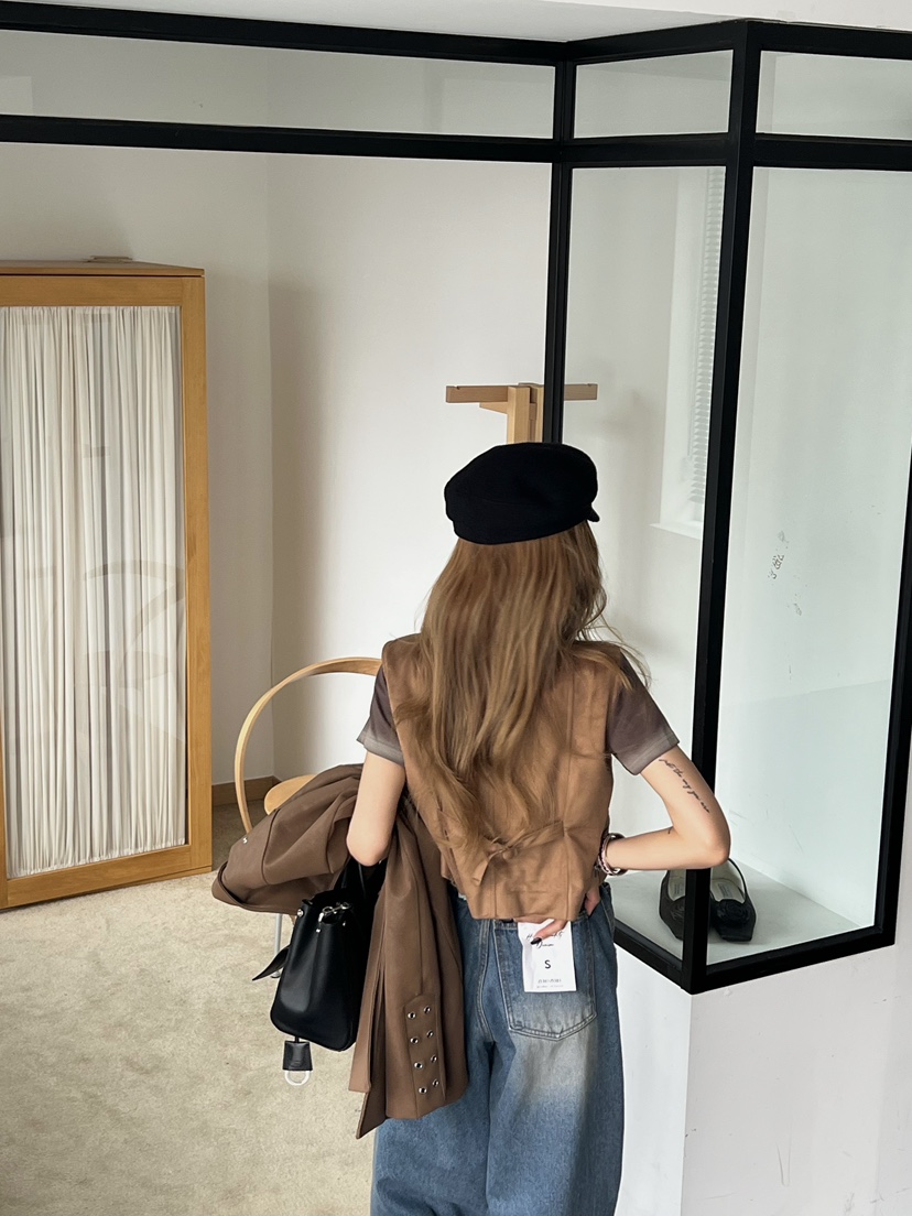 ZEROZERO東大門㊣直郵女裝新品真品職業人氣熱賣馬甲絨面革ZEROZERO馬甲