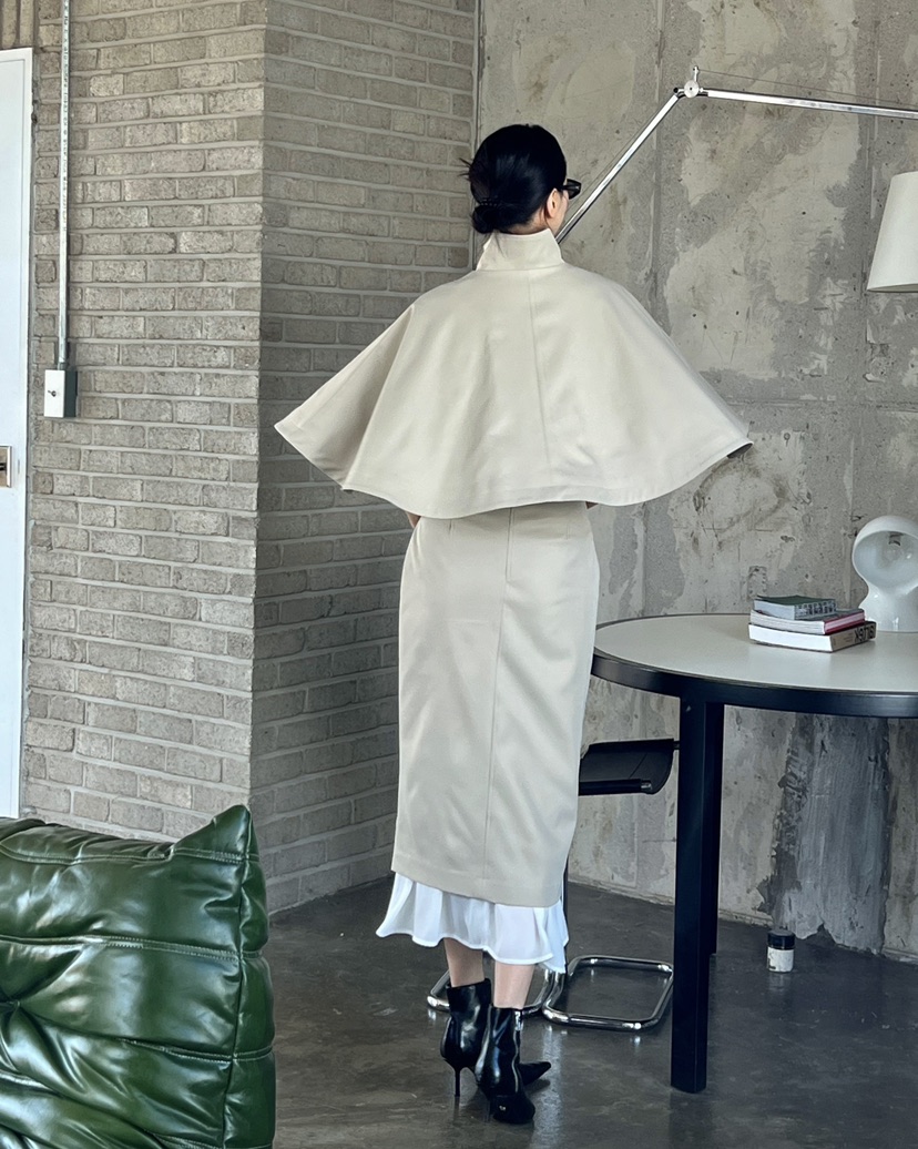 VERNI東大門㊣直郵女士新款25秋冬熱賣真品休閑人氣夾克斗篷VERNI夾克