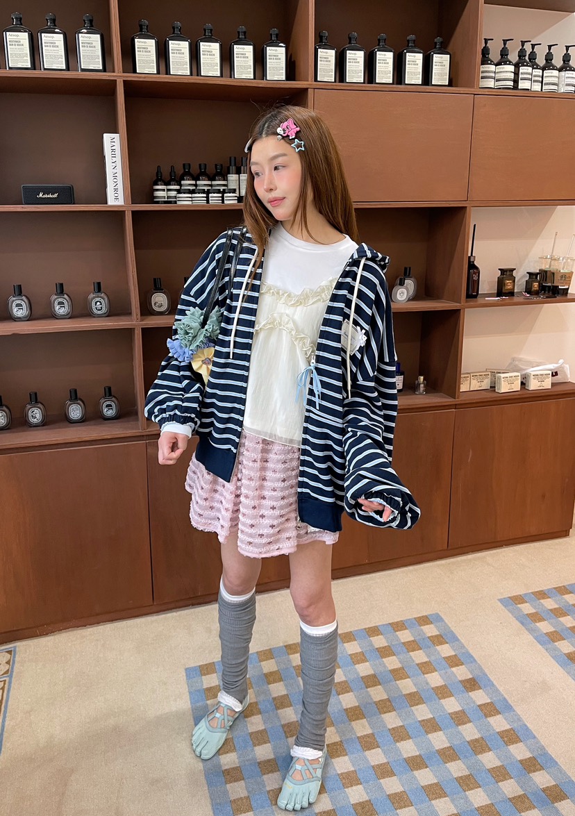 BOUTIQUE-L韓國代購㊣女裝新款休閑25秋冬推薦時尚熱賣夾克BOUTIQUE-L夾克