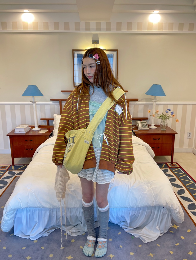 BOUTIQUE-L韓國代購㊣女裝新款休閑25秋冬推薦時尚熱賣夾克BOUTIQUE-L夾克