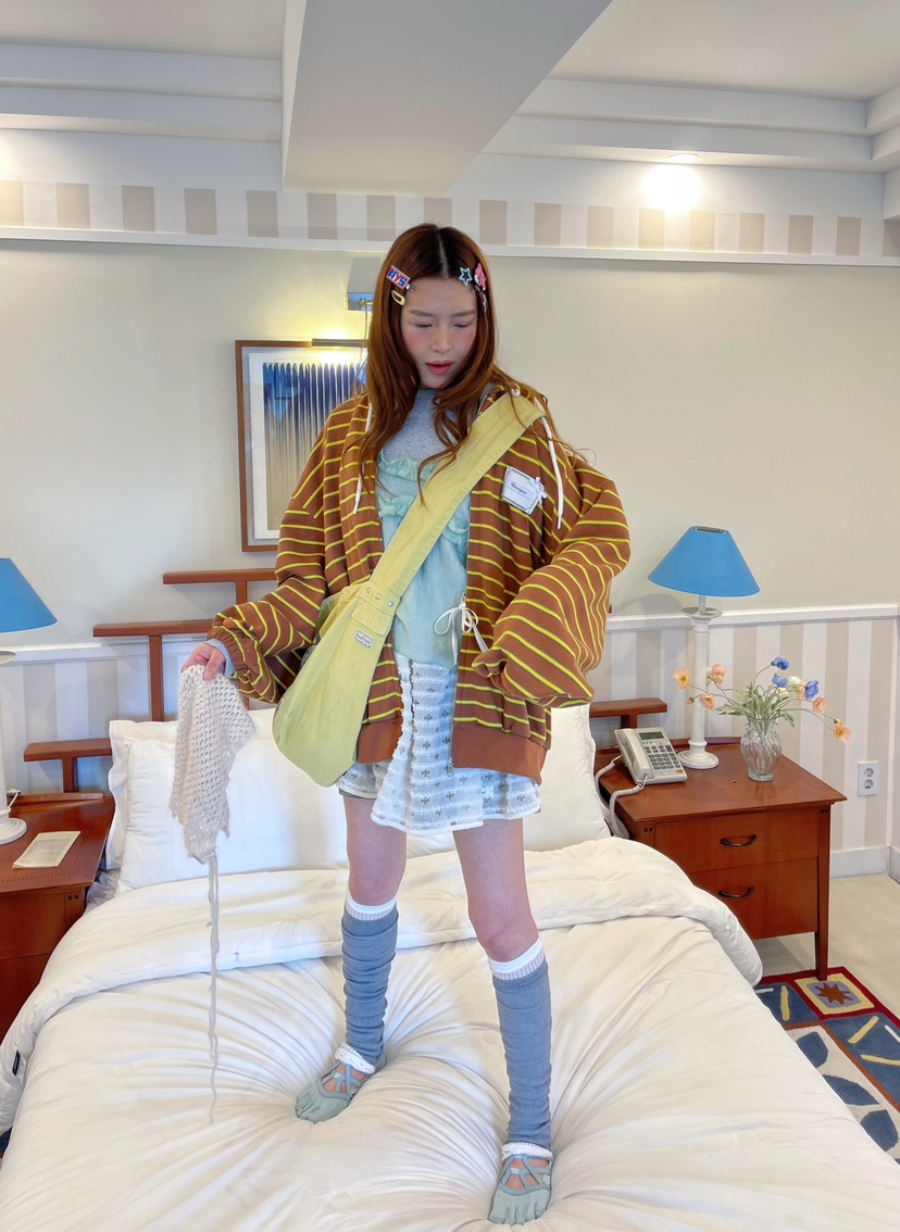 BOUTIQUE-L韓國代購㊣女裝新款休閑25秋冬推薦時尚熱賣夾克BOUTIQUE-L夾克