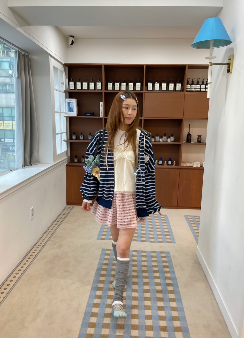 BOUTIQUE-L韓國代購㊣女裝新款休閑25秋冬推薦時尚熱賣夾克BOUTIQUE-L夾克圖色1