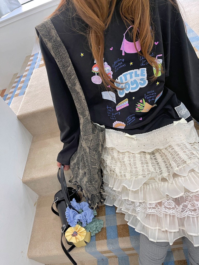 BOUTIQUE-L韓國直郵㊣女裝新品休閑職業熱賣25秋冬長袖T恤BOUTIQUE-L長袖T恤