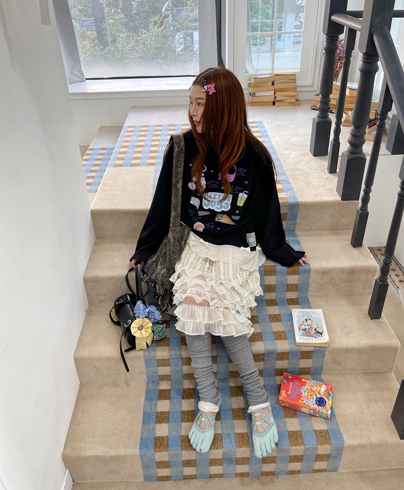 BOUTIQUE-L韓國直郵㊣女裝新品休閑職業熱賣25秋冬長袖T恤BOUTIQUE-L長袖T恤