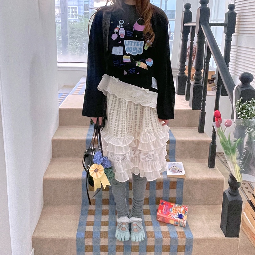 BOUTIQUE-L韓國直郵㊣女裝新品休閑職業熱賣25秋冬長袖T恤BOUTIQUE-L長袖T恤圖色2