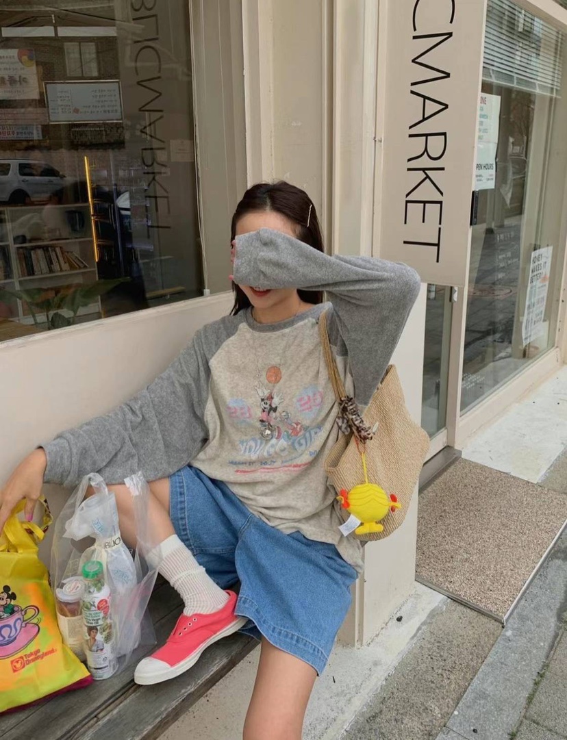 TOLL東大門㊣直郵女裝新款熱賣推薦時尚職業休閑人氣長袖T恤TOLL長袖T恤