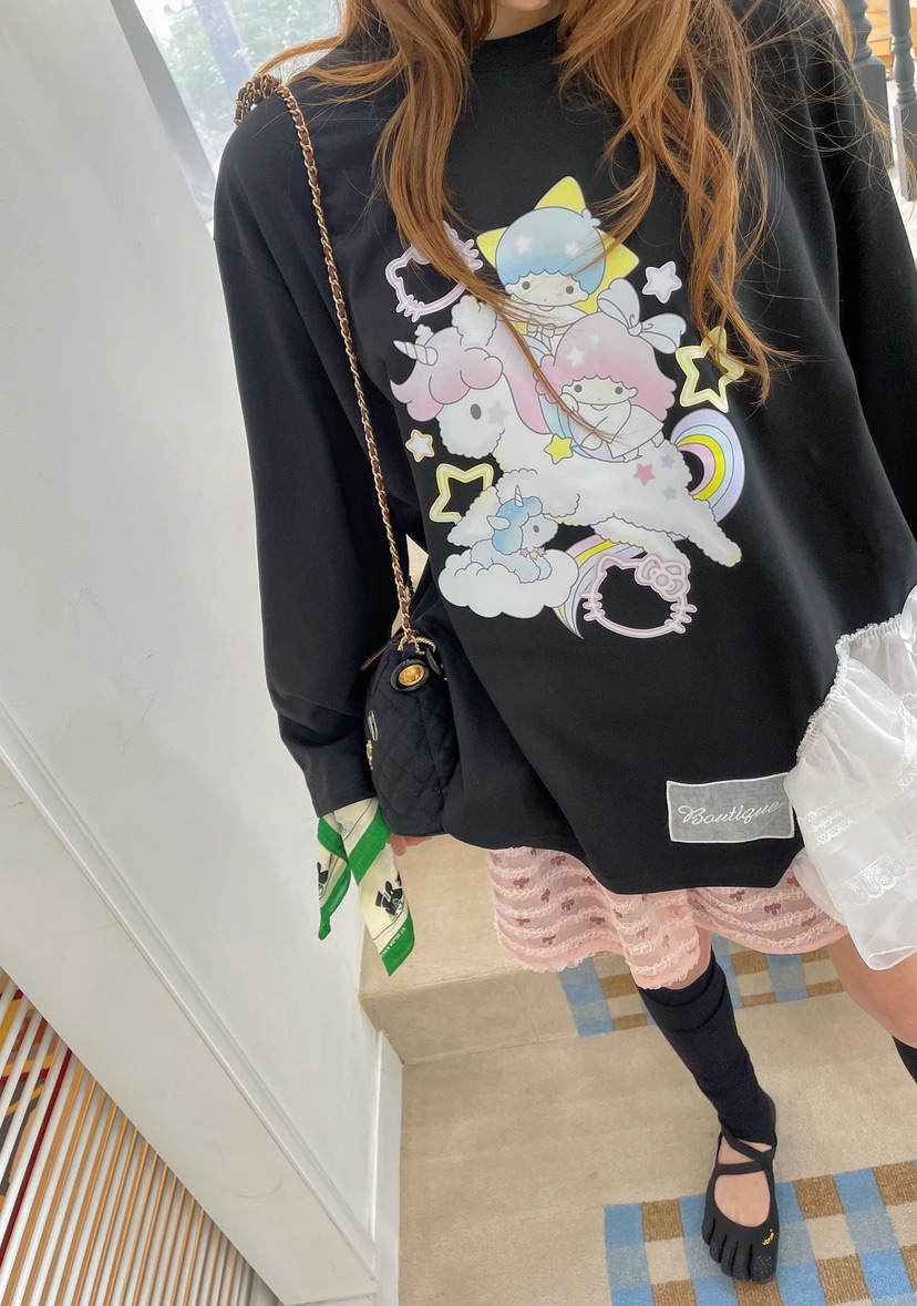 BOUTIQUE-L韓國直郵㊣女士新款職業人氣時尚熱賣休閑長袖T恤BOUTIQUE-L長袖T恤