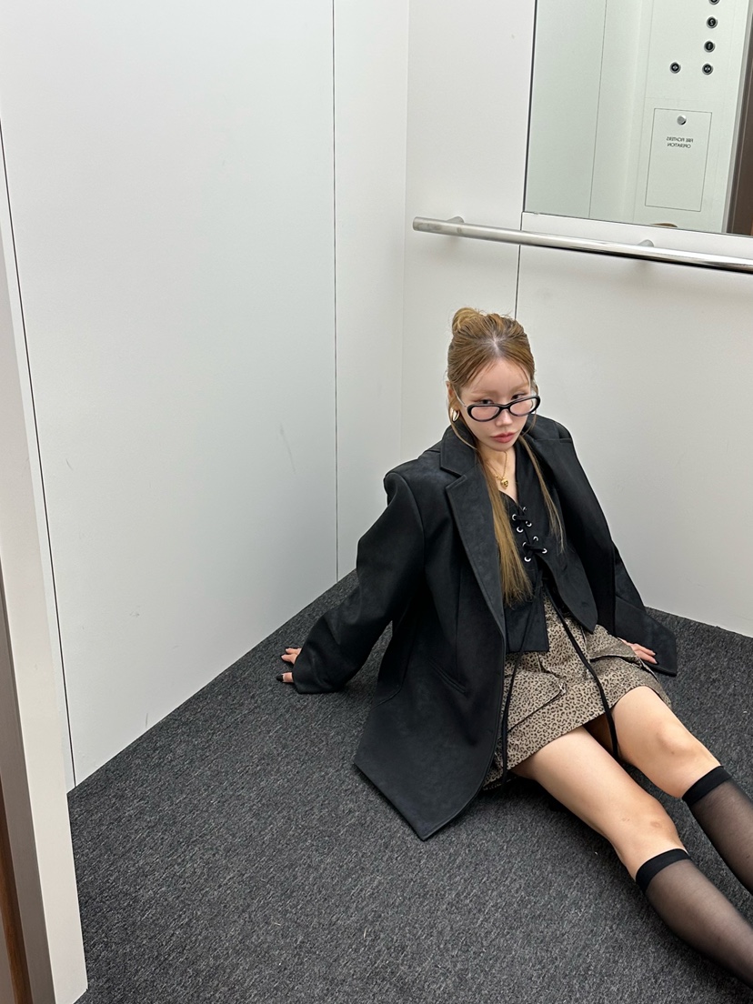 ZEROZERO東大門㊣實拍女裝新品推薦時尚25秋冬熱賣夾克絨面革ZEROZERO夾克圖色2