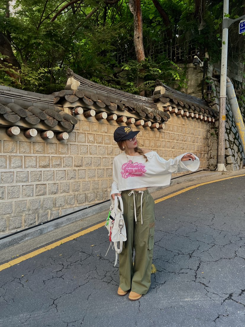 ZEROZERO東大門㊣代購女士新品時尚職業熱賣休閑褲工裝褲格紋ZEROZERO休閑褲