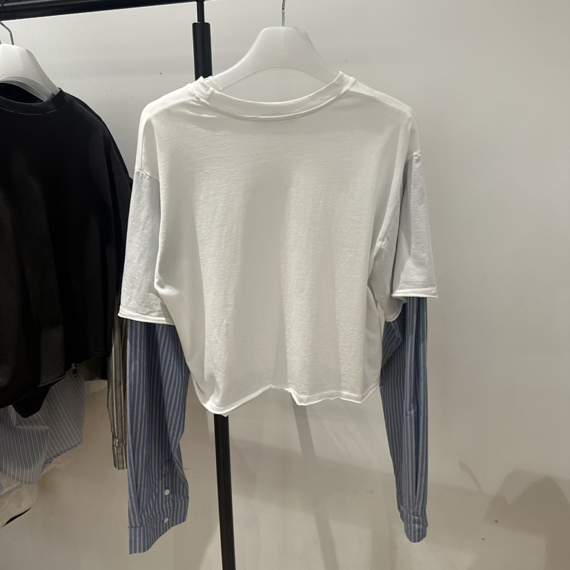 WE ARE/WELOVER韓國代購㊣女士新品休閑人氣時尚熱賣長袖T恤SHOP_WE ARE長袖T恤