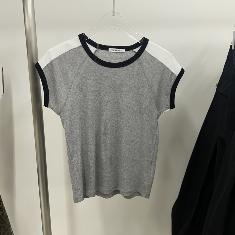 TOPDRESSING韓國直郵㊣女士新款休閑25秋冬人氣真品推薦T恤TOPDRESSINGT恤圖色2