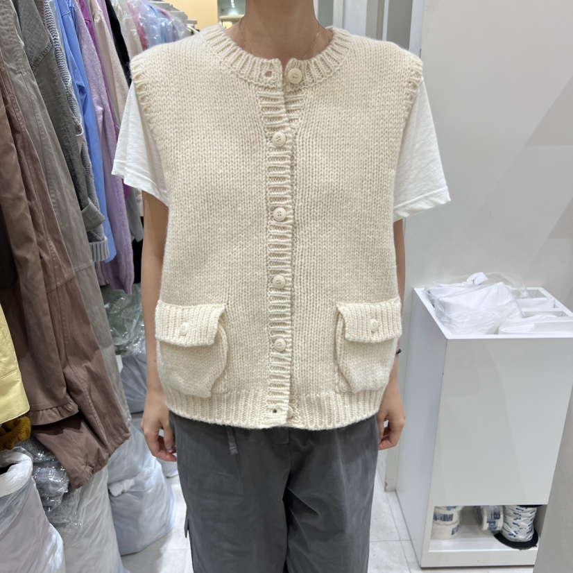 ASOME韓國直郵㊣女士新品時尚真品職業25秋冬馬甲不含內搭口袋A.SOME馬甲圖色1