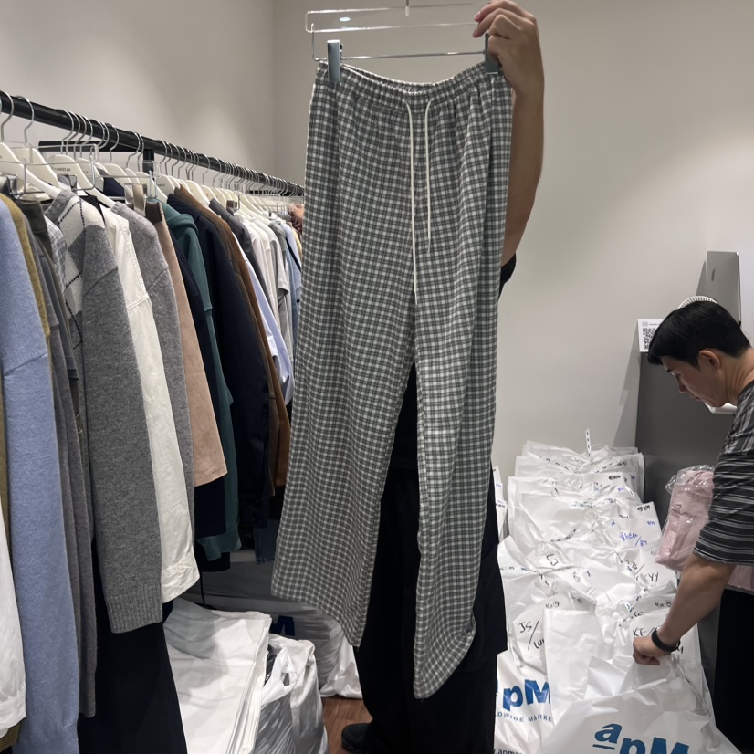 GABRIELLE東大門㊣代購女裝新款人氣休閑推薦25秋冬休閑褲格紋GABRIELLE休閑褲圖色1