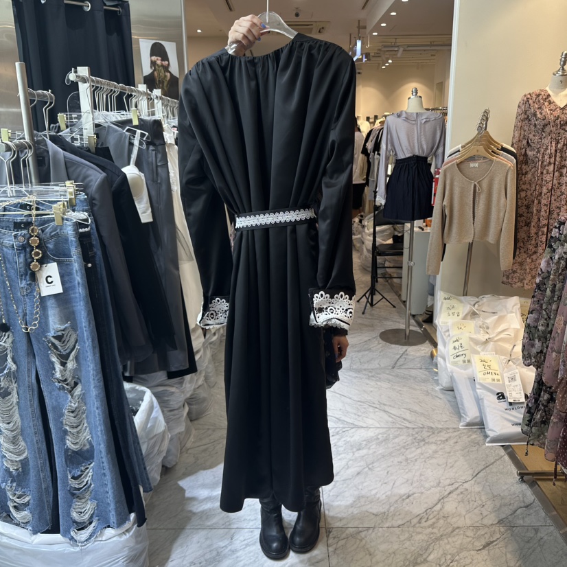 CHEAP-CHIC韓國代購㊣女士新款時尚人氣推薦長款風衣含腰帶CHEAP-CHIC/CHARLES THE SECOND長款風衣