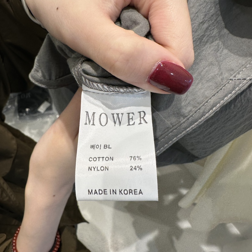 MOWER韓國直郵㊣女士新品時尚熱賣25秋冬職業真品襯衫蕾絲衫MOWER襯衫/蕾絲衫