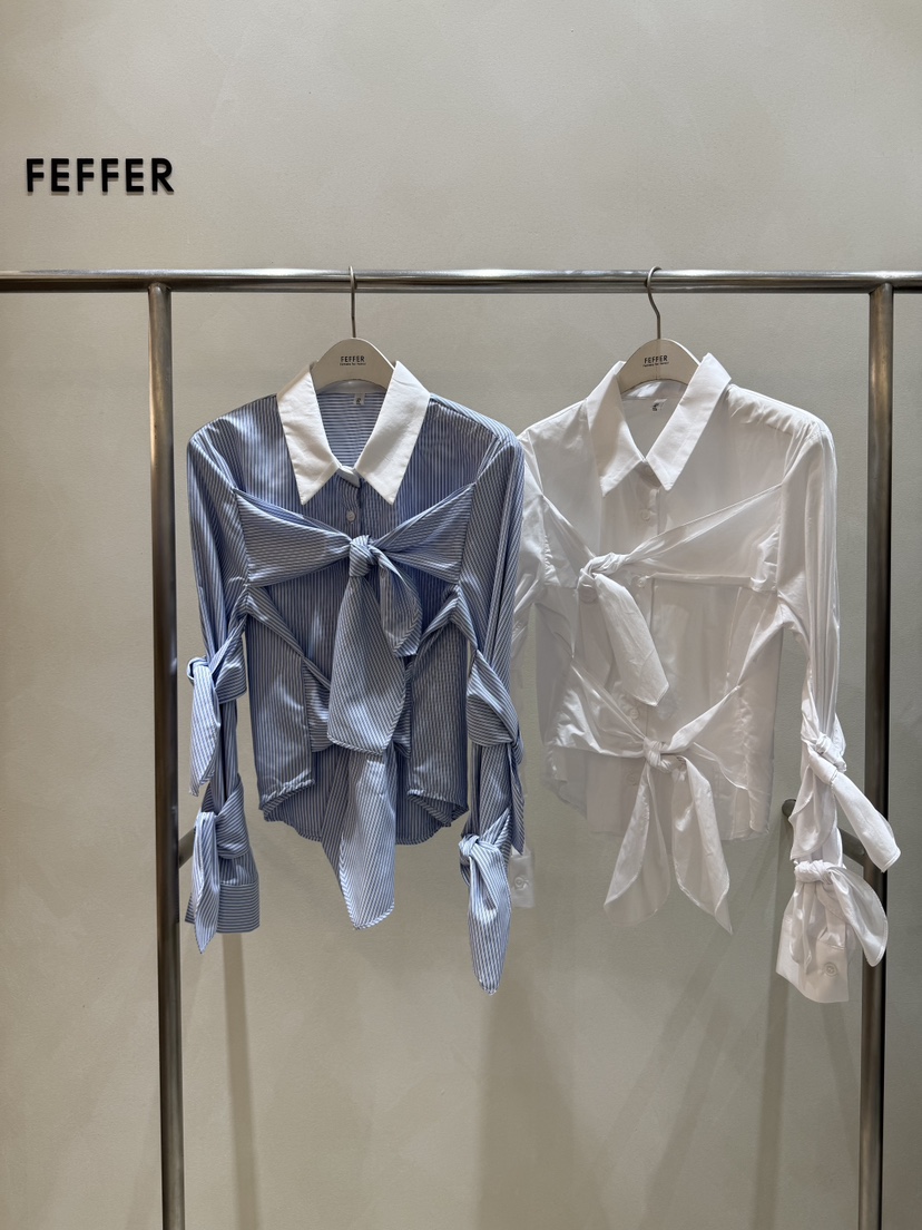FEFFER韓國代購㊣女裝新品熱賣時尚人氣休閑真品襯衫蕾絲衫FEFFER襯衫/蕾絲衫