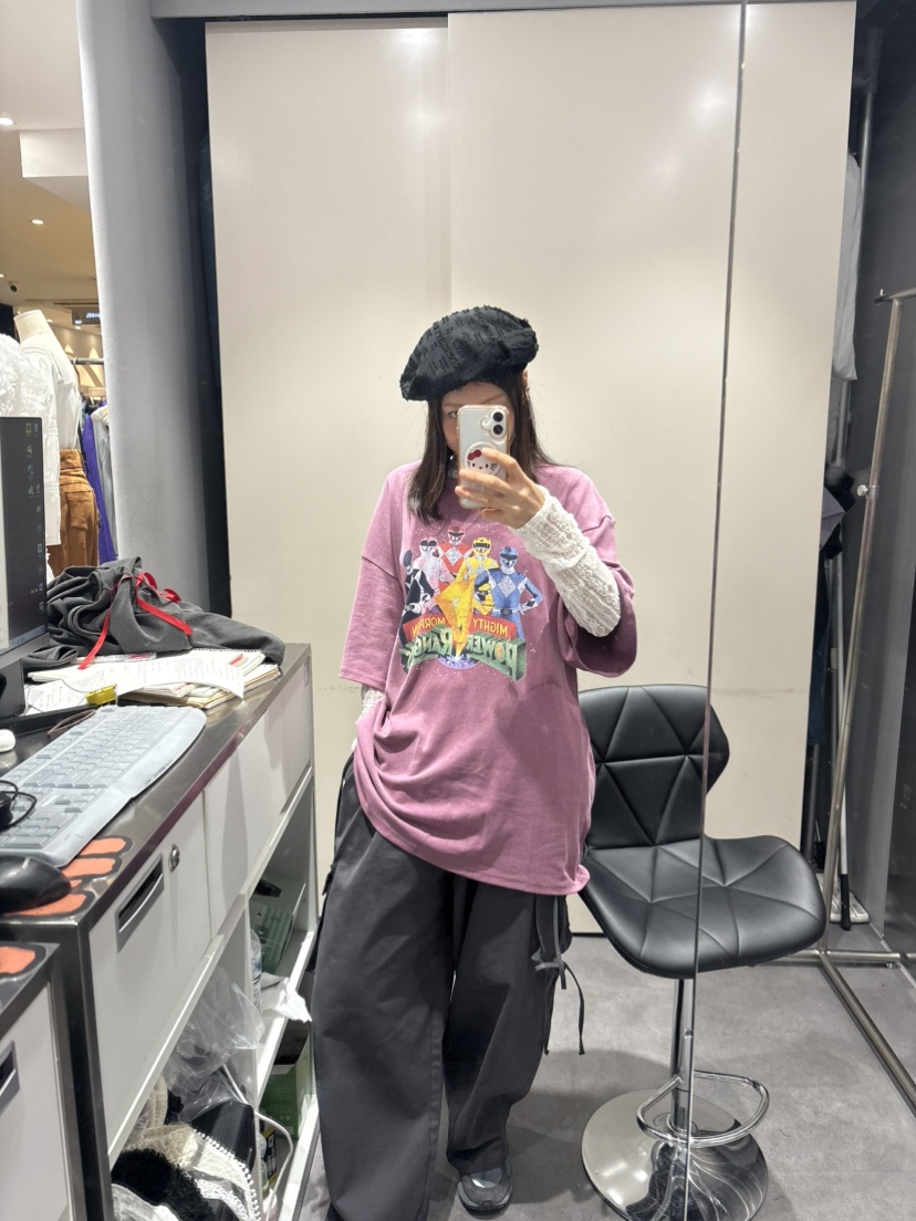 PLATFORM-L韓國直郵㊣女士新品25秋冬職業人氣真品休閑T恤PLATFORMT恤