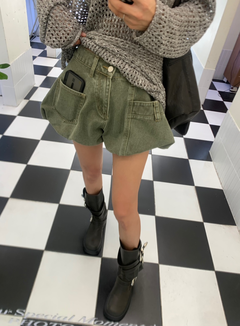 JIMMY東大門㊣直郵女士新款休閑真品職業熱賣25秋冬人氣短褲JIMMY/REMAKE短褲