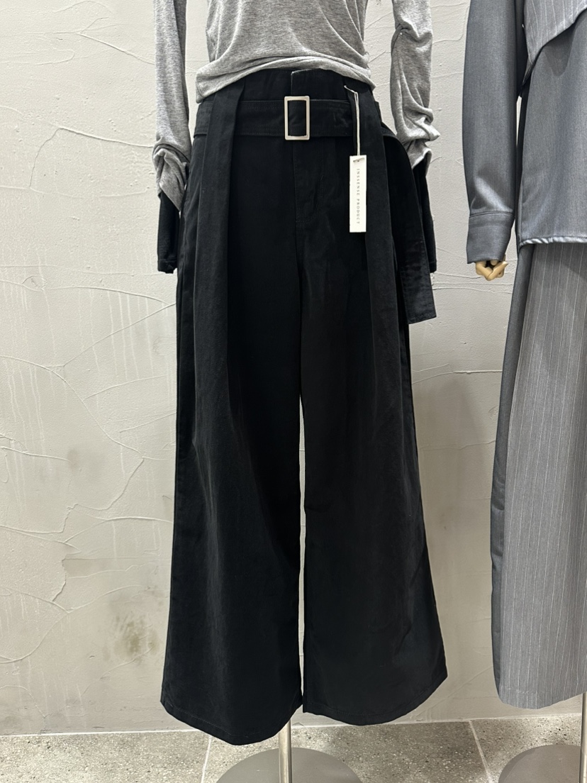 INSSENSE-A東大門㊣代購女裝新款時尚25秋冬人氣休閑褲含腰帶INSSENSE-A休閑褲