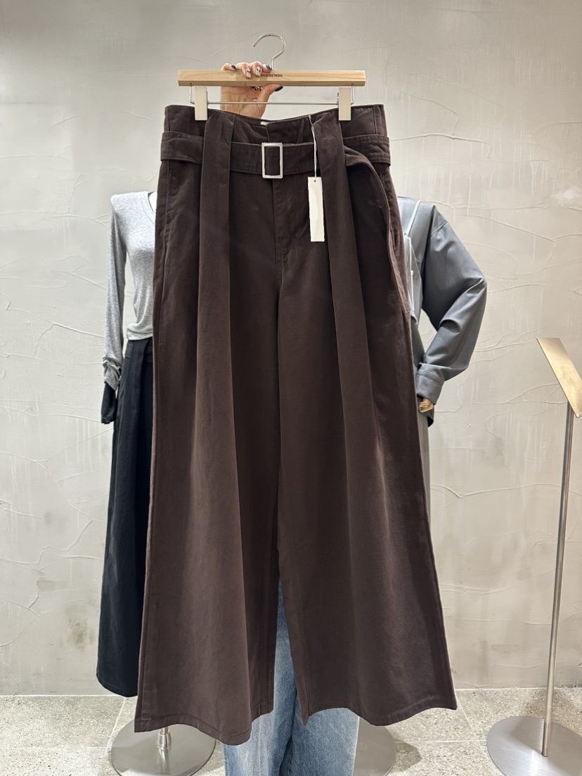 INSSENSE-A東大門㊣代購女裝新款時尚25秋冬人氣休閑褲含腰帶INSSENSE-A休閑褲圖色3