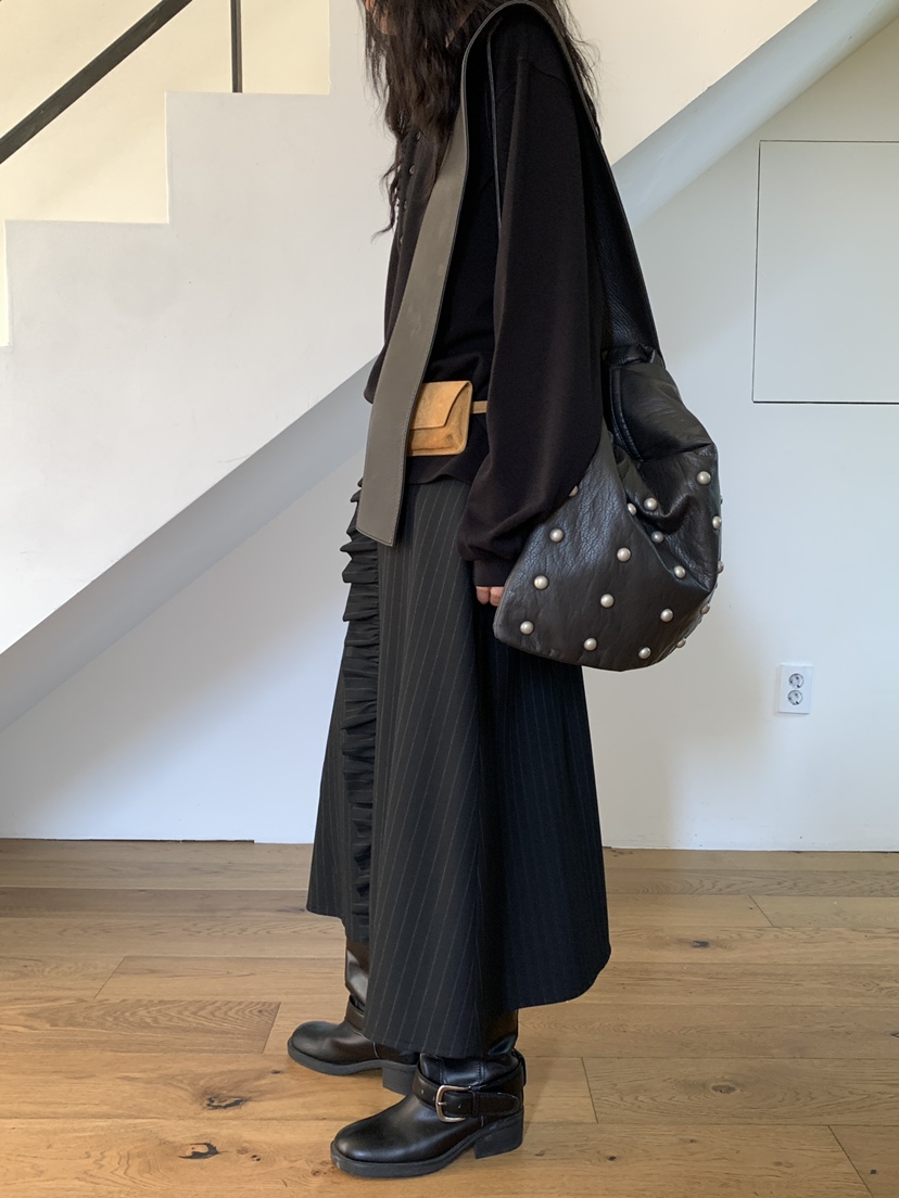 OURS東大門㊣代購女士新品25秋冬人氣推薦休閑半身裙中短裙OURS半身裙/中短裙