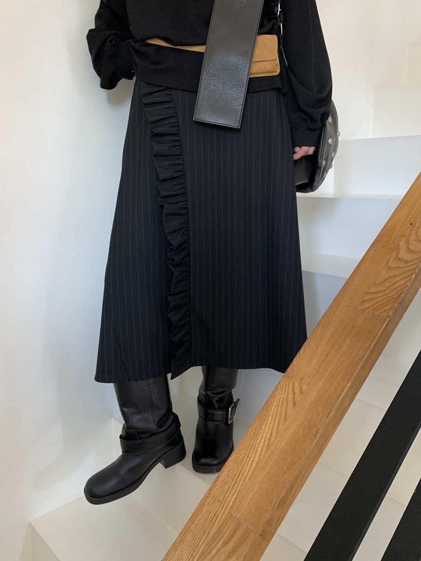 OURS東大門㊣代購女士新品25秋冬人氣推薦休閑半身裙中短裙OURS半身裙/中短裙