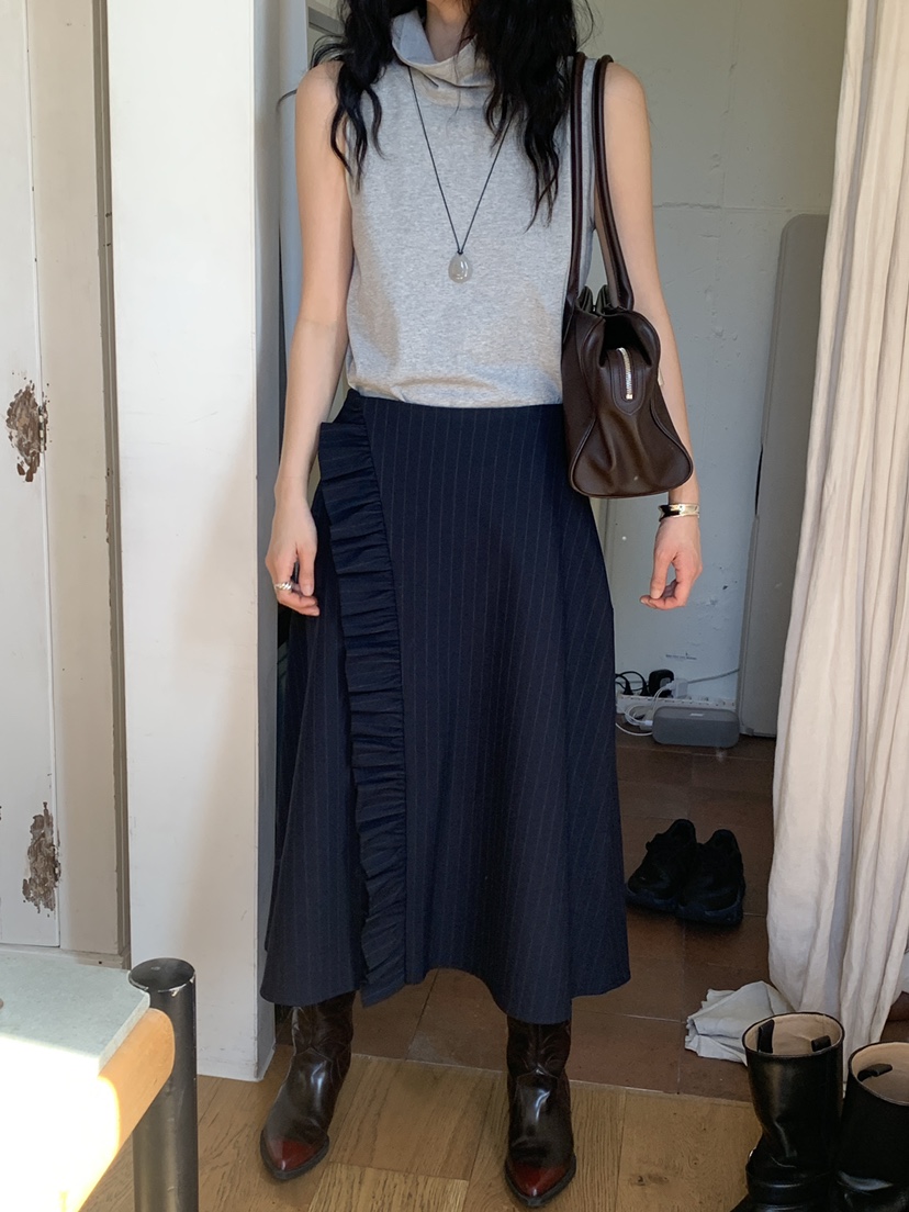 OURS東大門㊣代購女士新品25秋冬人氣推薦休閑半身裙中短裙OURS半身裙/中短裙