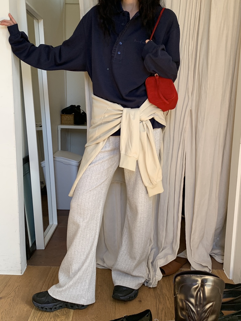 OURS韓國代購㊣女士新款真品推薦熱賣人氣25秋冬休閑休閑褲OURS休閑褲