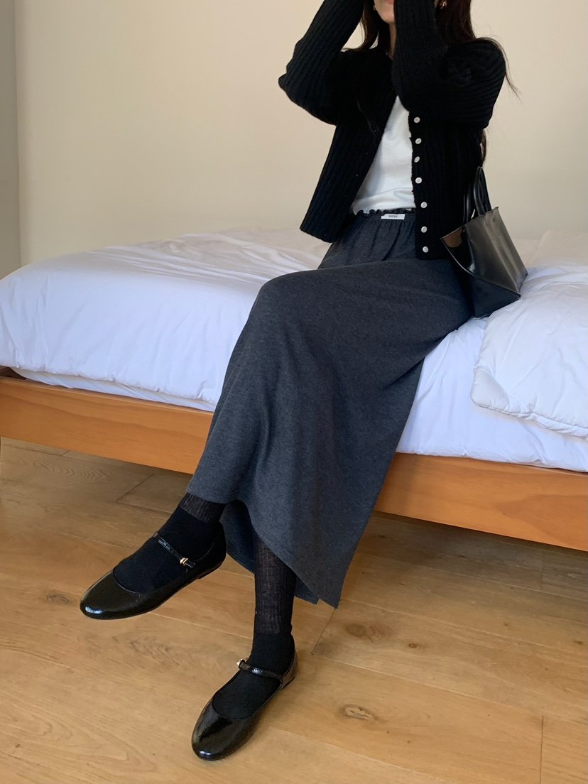 BLEECKER韓國代購㊣女裝新款真品熱賣時尚25秋冬休閑推薦長裙BLEECKER長裙