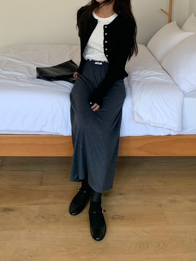 BLEECKER韓國代購㊣女裝新款真品熱賣時尚25秋冬休閑推薦長裙BLEECKER長裙