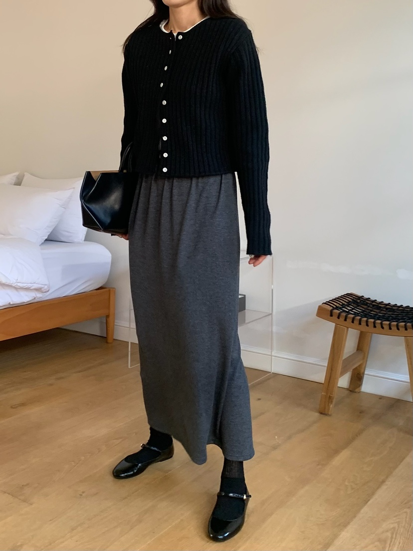 BLEECKER韓國代購㊣女裝新款真品熱賣時尚25秋冬休閑推薦長裙BLEECKER長裙