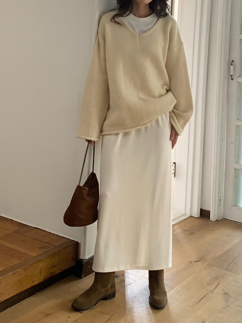 BLEECKER韓國代購㊣女裝新款真品熱賣時尚25秋冬休閑推薦長裙BLEECKER長裙