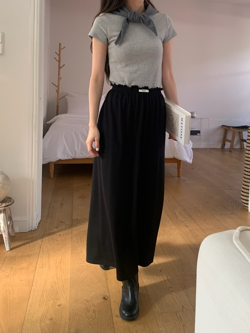 BLEECKER韓國代購㊣女裝新款真品熱賣時尚25秋冬休閑推薦長裙BLEECKER長裙