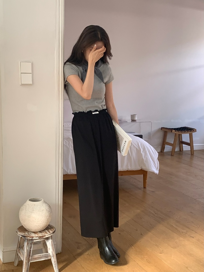 BLEECKER韓國代購㊣女裝新款真品熱賣時尚25秋冬休閑推薦長裙BLEECKER長裙
