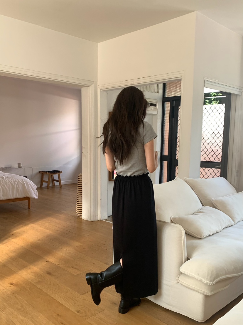 BLEECKER韓國代購㊣女裝新款真品熱賣時尚25秋冬休閑推薦長裙BLEECKER長裙