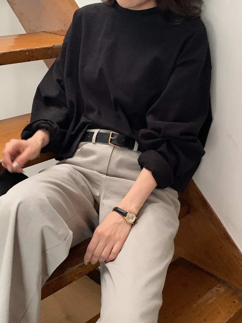 BLEECKER東大門㊣直郵女士新品職業休閑時尚人氣真品長袖T恤BLEECKER長袖T恤