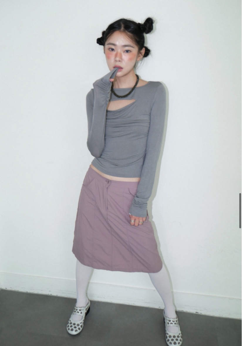 UNA/THE MAY東大門㊣直郵女士新款職業真品25秋冬長袖T恤THEMAY/UNA長袖T恤