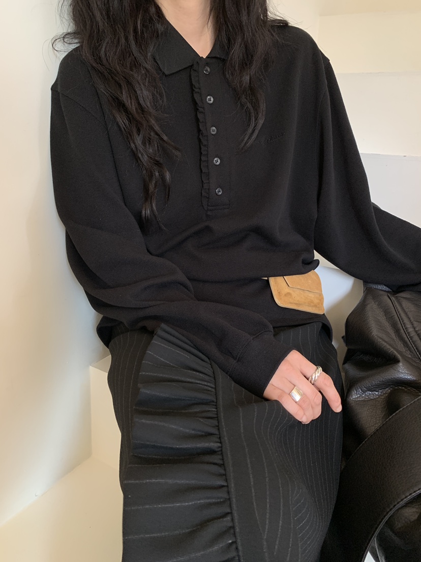 OURS東大門㊣實拍女士新款25秋冬休閑人氣熱賣推薦時尚長袖T恤OURS長袖T恤